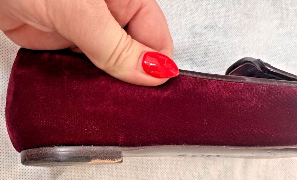 Tory Burch Burgundy Easton embroidered Velvet Beetle Loafers US 9.5 - Picture 14 of 16